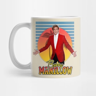 Retro Flyer Style Barry Manillow Fan Art Mug